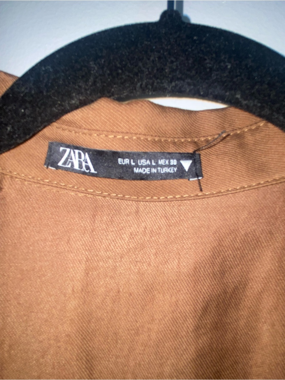 ZARA Brown Tie-Waist Romper - Size L - EUC - Picture 7 of 7